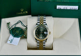 Rolex Datejust 31mm Olive Green Diamond 6 Jubilee Band 278273