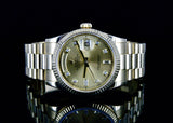 2008 Rolex Day-Date 36mm 18K Yellow Gold Diamond Champagne Diamond Dial 118238