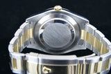 ROLEX 41mm 18K Gold & Steel DateJust II Slate Gray w/ Green Romans 116333