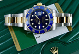 2016 Rolex Submariner 116613LB Steel & 18K  Gold Oyster Bracelet with Blue Bezel