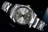 Rolex Datejust 41 MM Oyster Bracelet Silver Stick Dial with Smooth Bezel 116300