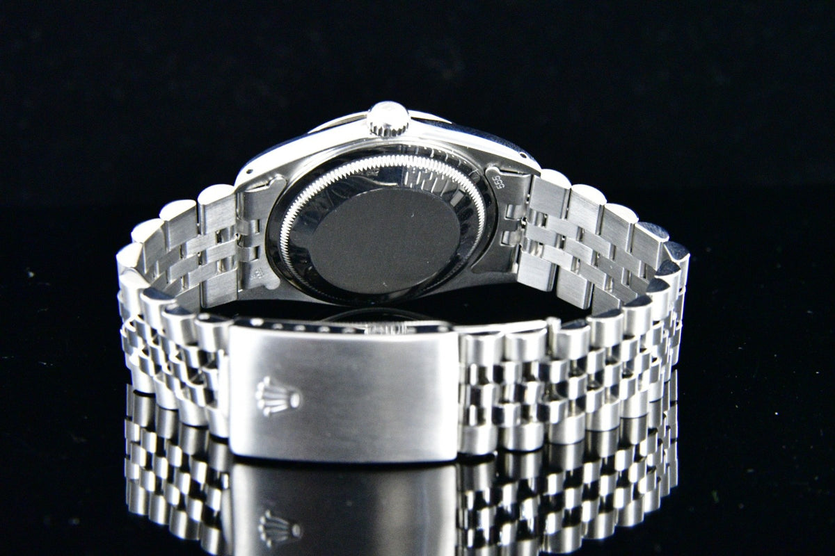 1991 Rolex Datejust 36mm Factory Diamond Dial 18K Fluted Bezel ref