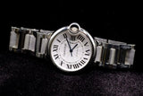 CARTIER BALLON BLEU 36MM STAINLESS STEEL SILVER ROMAN DIAL AUTOMATIC W6920046