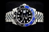 ROLEX GMT-MASTER II 40MM STAINLESS STEEL BATGIRL BLACK BLUE BEZEL JUBILEE 126710BLNR 2023