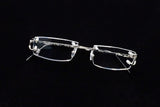 CARTIER PICCADILLY BIG C CT0092O-002 RIMLESS EYEGLASSES 53MM SILVER-TONE