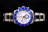 ROLEX YACHT-MASTER II 44MM STAINLESS STEEL WHITE DIAL BLUE CERAMIC BEZEL OYSTER 116680