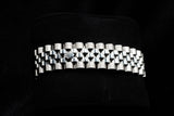 ROLEX DATEJUST 36MM STAINLESS STEEL BLACK STICK DIAL 18K WHITE GOLD FLUTED BEZEL JUBILEE BRACELET 116234