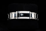 ROLEX DATEJUST II 41MM STAINLESS STEEL & 18K WHITE GOLD BLUE STICK DIAL FLUTED BEZEL OYSTER BRACELET 116334