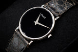 PIAGET ALTIPLANO 27MM 18K WHITE GOLD BLACK ONYX DIAL MANUAL WIND