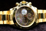 ROLEX DAYTONA COSMOGRAPH 40MM 18K YELLOW GOLD TAHITIAN MOTHER OF PEARL ROMAN DIAL 116528
