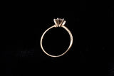 14K YELLOW GOLD 1.10 CTW LADIES ROUND DIAMOND SOLITAIRE RING