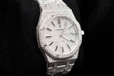 AUDEMARS PIGUET ROYAL OAK SELFWINDING 41MM STAINLESS STEEL FULL CUSTOM DIAMOND 15400ST