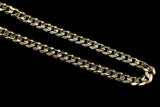 10K YELLOW GOLD CUBAN LINK CHAIN NECKLACE 24"