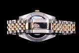ROLEX DATEJUST 41MM 18K EVEROSE GOLD & STEEL WIMBLEDON SLATE ROMAN DIAL JUBILEE 126331