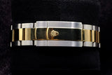 ROLEX SKY-DWELLER 42MM TWO-TONE STAINLESS STEEL & 18K YELLOW GOLD BLACK DIAL FLUTED BEZEL OYSTER BRACELET 326933