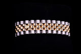 ROLEX DATEJUST 36MM TWO-TONE STAINLESS STEEL & 18K EVEROSE GOLD SILVER ANNIVERSARY DIAMOND DIAL FLUTED BEZEL JUBILEE BRACELET 116231