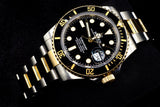 ROLEX SUBMARINER DATE 41MM OYSTERSTEEL & 18K YELLOW GOLD BLACK DIAL BLACK CERAMIC BEZEL OYSTER BRACELET 126613LN