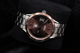 TAG HEUER CARRERA CALIBRE 5 39MM STAINLESS STEEL BROWN DIAL BROWN BEZEL STEEL BRACELET WV211N.BA0787