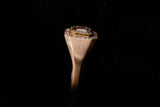 18K ROSE GOLD 2.00 CTW RADIANT CUT CHOCOLATE DIAMOND & 0.41 CTW MEN'S DIAMOND RING