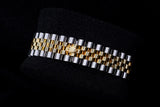 ROLEX DATEJUST 31MM 18K YELLOW GOLD & STEEL MOTHER OF PEARL DIAMOND DIAL JUBILEE 278273