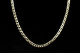 10K YELLOW GOLD CUBAN LINK CHAIN NECKLACE 24"