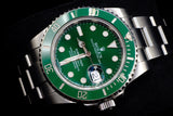 ROLEX SUBMARINER DATE 40MM OYSTERSTEEL GREEN DIAL GREEN CERACHROM BEZEL OYSTER BRACELET 116610LV “HULK”