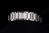 CARTIER TANK ANGLAISE SMALL STAINLESS STEEL SILVER ROMAN DIAL QUARTZ W5310022