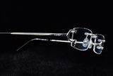 CARTIER PICCADILLY BIG C CT0092O-002 RIMLESS EYEGLASSES 53MM SILVER-TONE