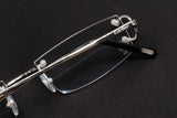 CARTIER BIG C CT0092O-002 RIMLESS EYEGLASSES 53MM SILVER-TONE