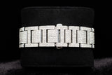 CARTIER BALLON BLEU 42MM ICED OUT CUSTOM DIAMOND STAINLESS STEEL WATCH W69012Z4