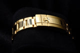 ROLEX YACHT-MASTER II 44MM 18K YELLOW GOLD WHITE DIAL BLUE CERACHROM BEZEL OYSTER BRACELET 116688