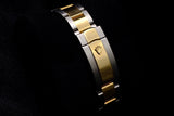 ROLEX DATEJUST 41MM TWO-TONE OYSTERSTEEL & 18K YELLOW GOLD SILVER STICK DIAL FLUTED BEZEL OYSTER BRACELET 126333