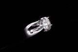 14K WHITE GOLD 1.14 CTW MEN'S ROUND DIAMOND SOLITAIRE RING