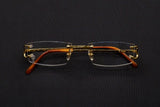 CARTIER BIG C CT0092O-001 RIMLESS EYEGLASSES 53MM GOLD-TONE