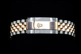 ROLEX DATEJUST 41MM TWO-TONE OYSTERSTEEL & 18K EVEROSE GOLD WHITE MOTHER-OF-PEARL DIAMOND DIAL SMOOTH BEZEL JUBILEE 126301