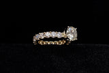 14K YELLOW GOLD 3.54 CTW LADIES DIAMOND RING
