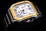 CARTIER SANTOS CHRONOGRAPH 47.5MM TWO-TONE 18K YELLOW GOLD & STEEL W2SA0035