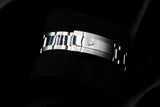ROLEX DATEJUST 36MM STAINLESS STEEL BLACK & SILVER TUXEDO DIAL ROULETTE DATE SMOOTH BEZEL OYSTER BRACELET 116200