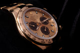 ROLEX COSMOGRAPH DAYTONA 40MM 18K EVEROSE GOLD SUNDUST & BLACK DIAL OYSTER BRACELET 116505