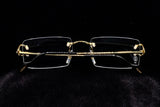 CARTIER SPLIT C CT0488O-001 RIMLESS EYEGLASSES 56MM GOLD