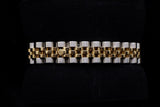 ROLEX LADY-DATEJUST 26MM STAINLESS STEEL & 18K YELLOW GOLD CHAMPAGNE STICK DIAL FLUTED BEZEL JUBILEE BRACELET 179173