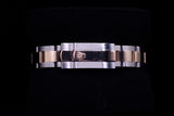 ROLEX LADY-DATEJUST 28MM OYSTERSTEEL & EVEROSE GOLD SILVER ROMAN DIAL OYSTER BRACELET 279161