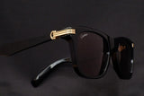 CARTIER PREMIÈRE CT0396S-001 FULL RIM SUNGLASSES 53MM BLACK GREY FACTORY LENSES