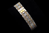 AUDEMARS PIGUET ROYAL OAK 33MM STAINLESS STEEL & 18K YELLOW GOLD CHAMPAGNE DIAL CUSTOM DIAMOND 56303SA