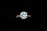 14K YELLOW GOLD 1.12 CTW LADIES ROUND DIAMOND SOLITAIRE RING