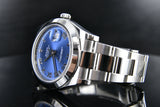 Rolex Datejust II 41mm Stainless Steel Azure Blue Roman Ref 116300