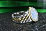 Rolex Datejust 31mm 18K and steel Ref.68273 1.00tw Diamond Bezel