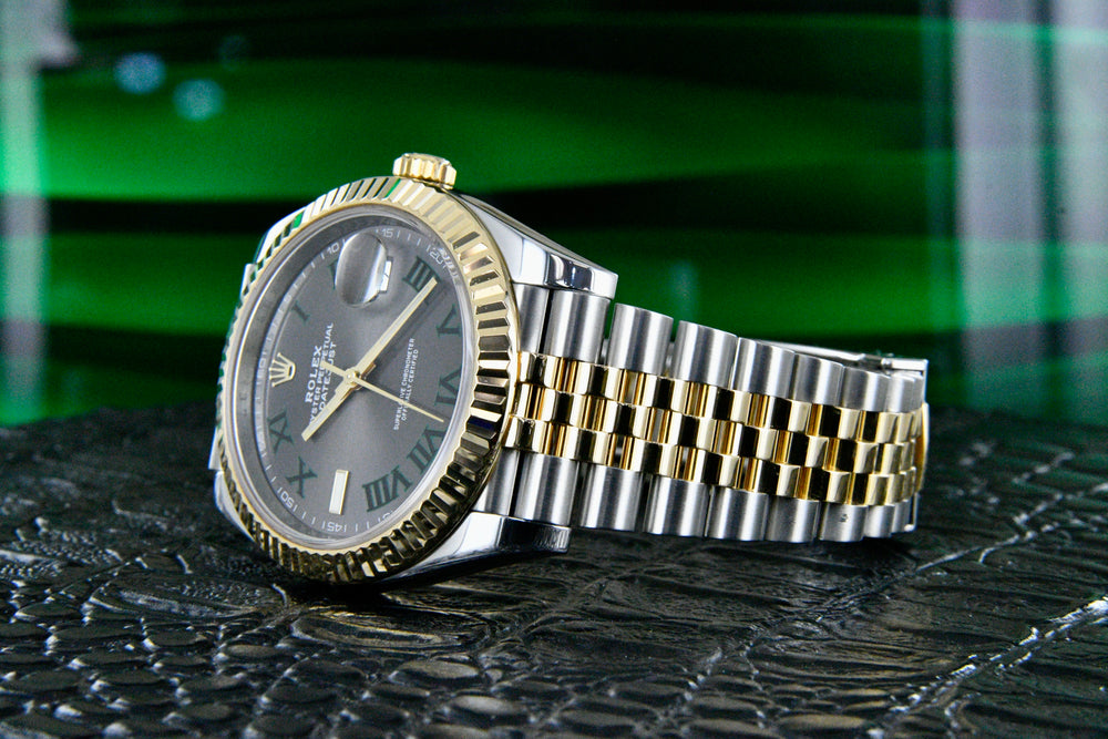 Rolex Datejust 41 Steel & 18K Jubilee Wimbledon Dial 126333