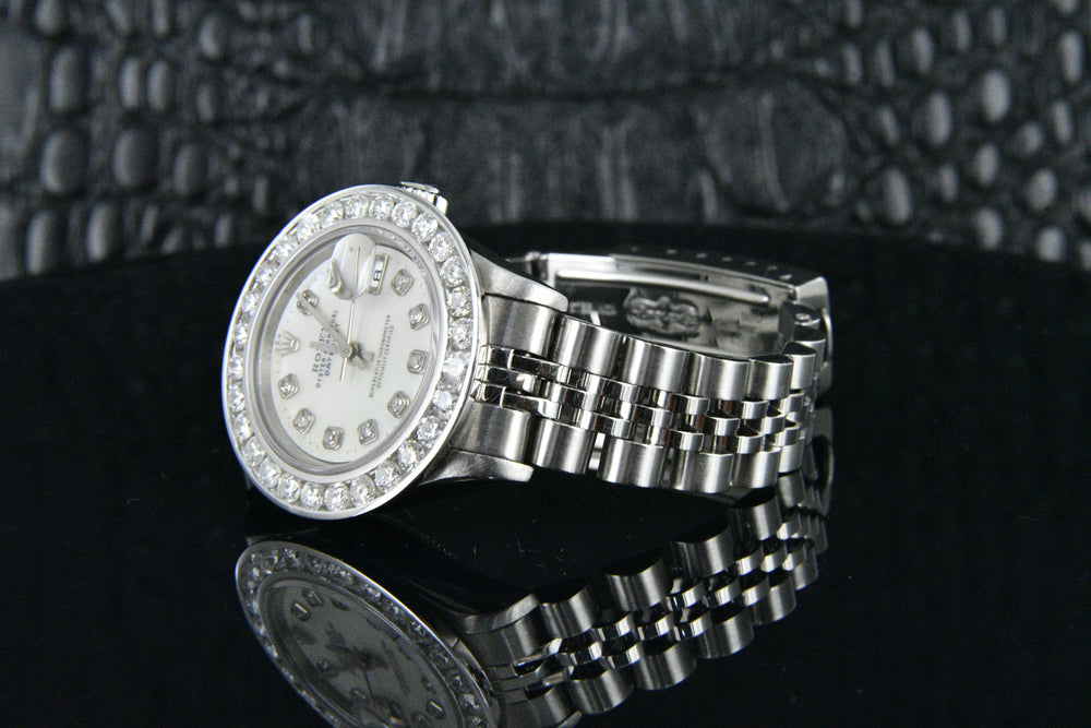 Rolex Ladies 26mm Datejust 2.00 TCW Diamond Bezel Ref. 79174