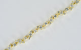 14K Gold Abstact Diamond Bracelet 3.66 TCW